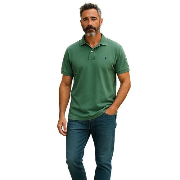 Men’s Polo by Ralph Lauren Cotton Green Polo XXL - Picture 1 of 5